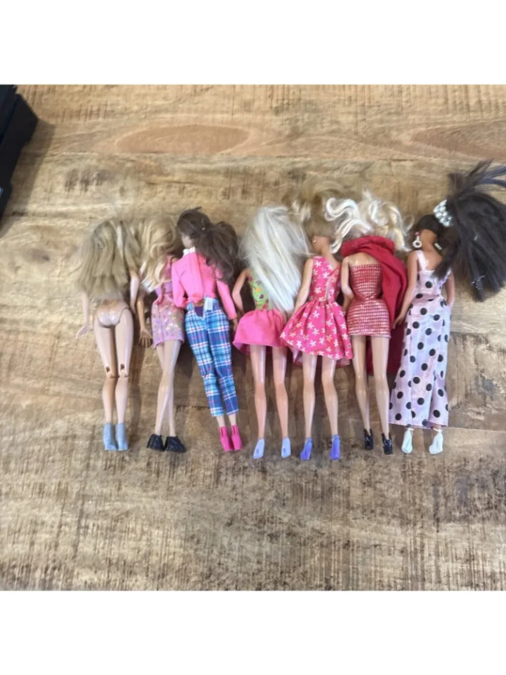 Barbie Doll Lot  7 Mattel Mixed Fashionistas TLC Hair Various Outfits Accessory
